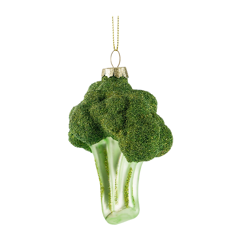 Juleglaspynt Broccoli / Candy Cane / Globus med hjorteform