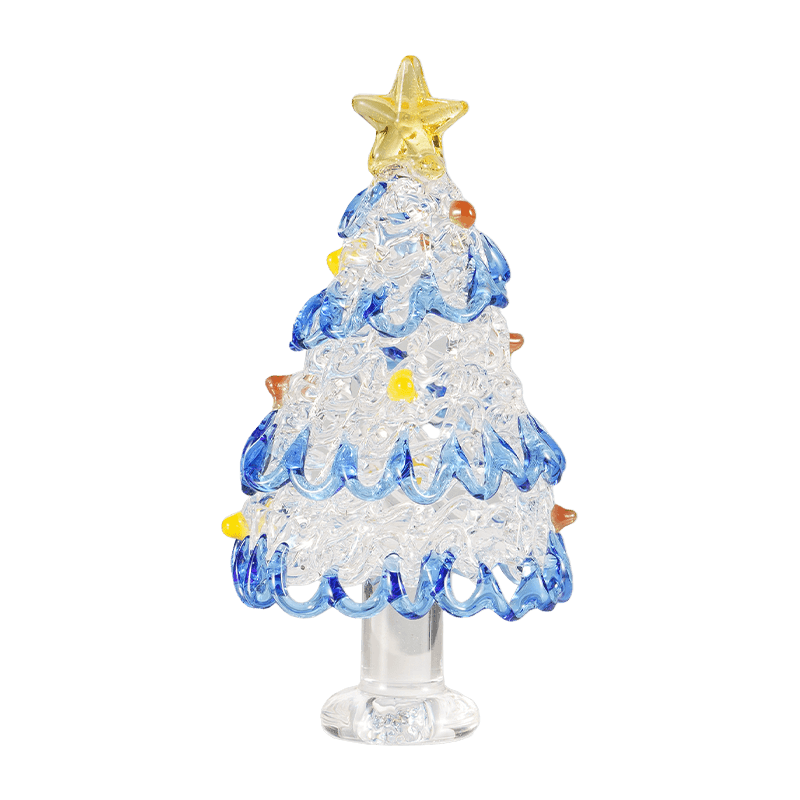 Håndblæst glas juletræ Desktop Ornament