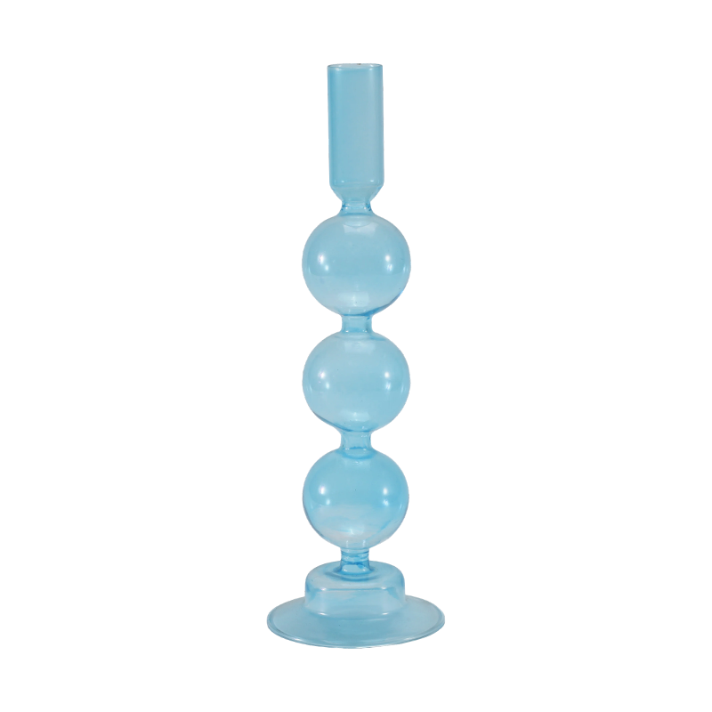 Stablet og slank glas lysestage kollektion