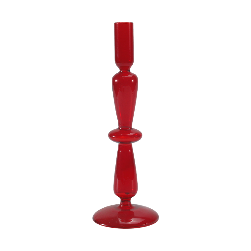 Stablet og slank glas lysestage kollektion