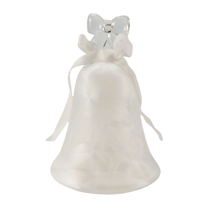 Mercury Glass Angel Figur / Frosted/Glitter Glas Bell Decor (med LED)