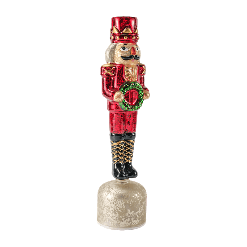 Vintage Mercury Glas Nøddeknækker figur (rød finish)