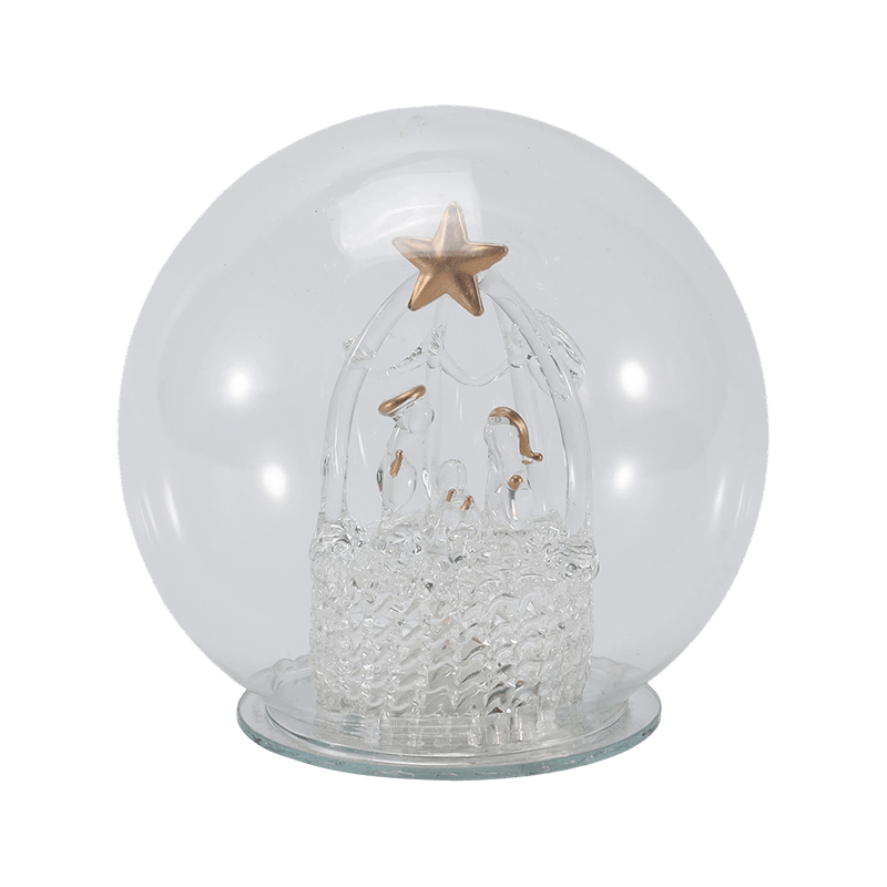 Festlig glascloche og globelys (engel / fødselsdag / juletræ / hjorteskovsstile)