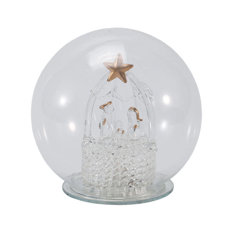 Festlig glascloche og globelys (engel / fødselsdag / juletræ / hjorteskovsstile)