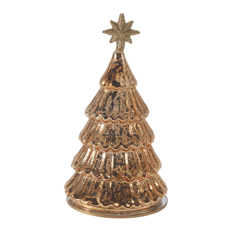 10*20 cm Vintage Mercury Glas Lagdelt juletræslys