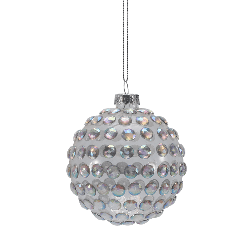 8*8*8 cm Premium glas julekugle