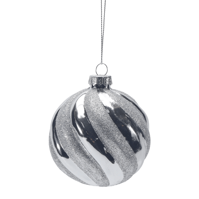 8*8*8 cm Premium glas julekugle