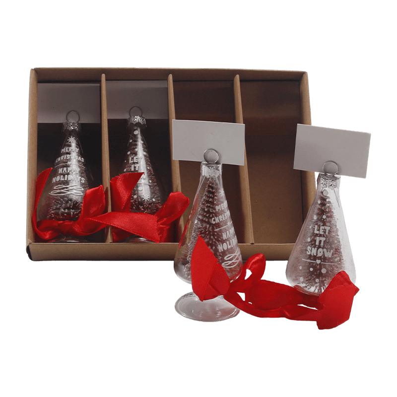 Håndblæst glas julepynt