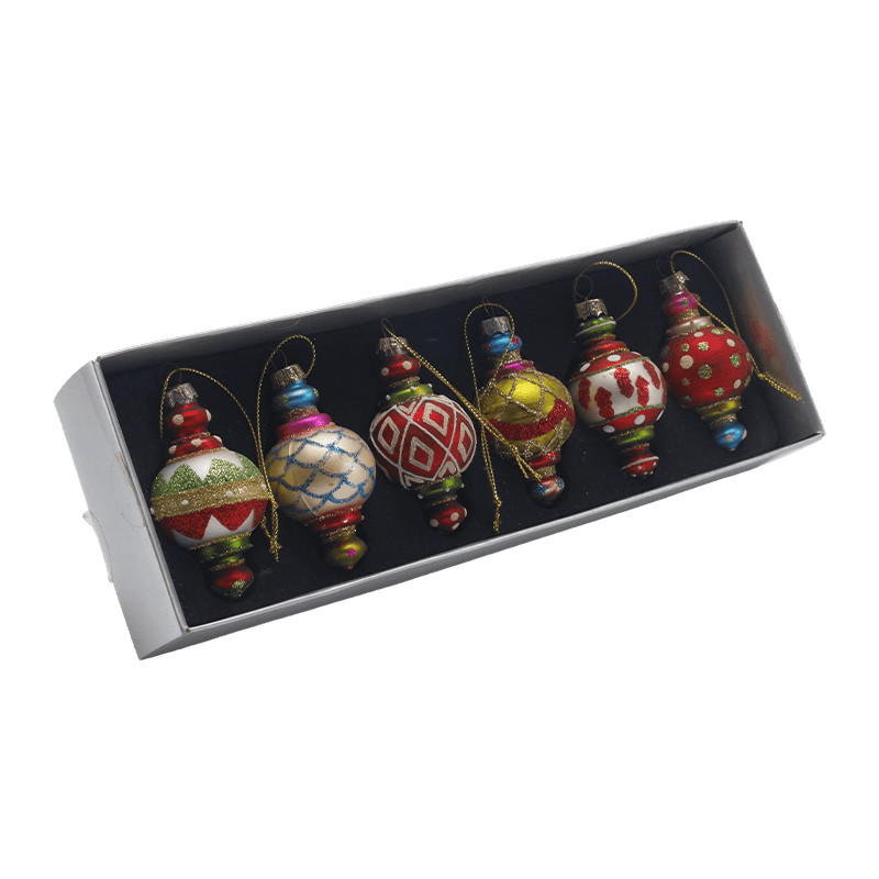 Håndblæst glas julepynt