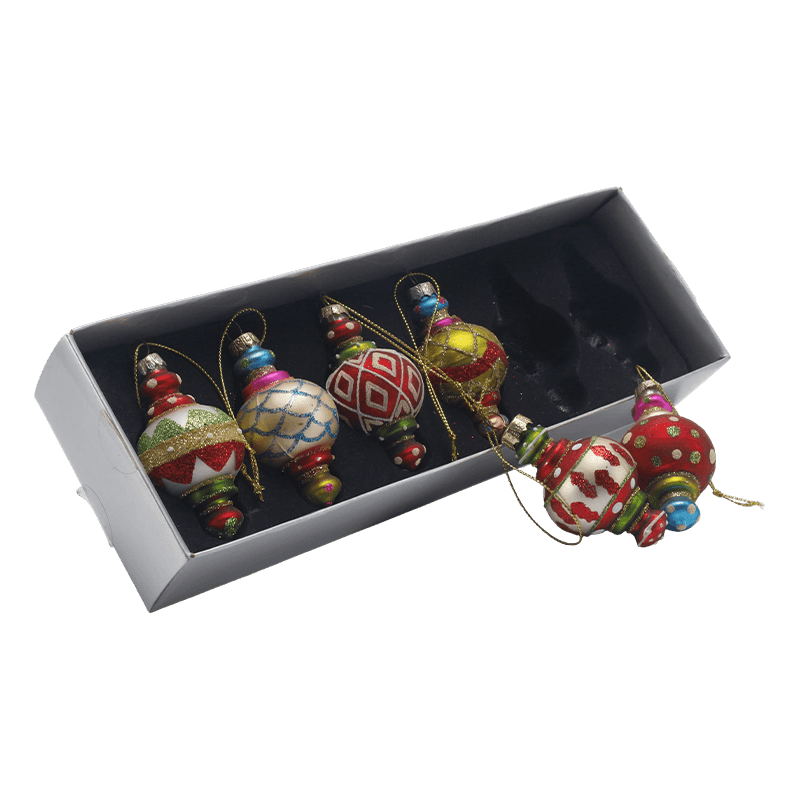 Håndblæst glas julepynt
