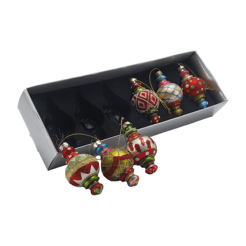 Håndblæst glas julepynt