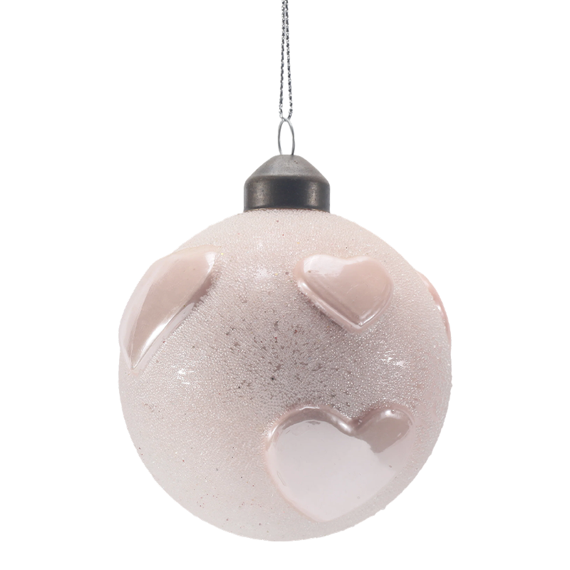 888 cm Håndblæst julekugle i glas