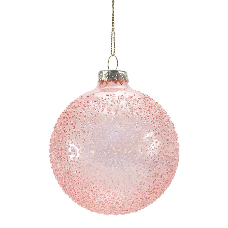 888 cm Håndblæst julekugle i glas