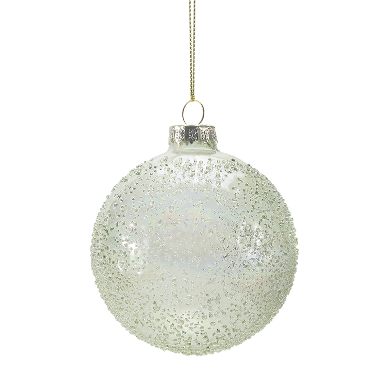 888 cm Håndblæst julekugle i glas