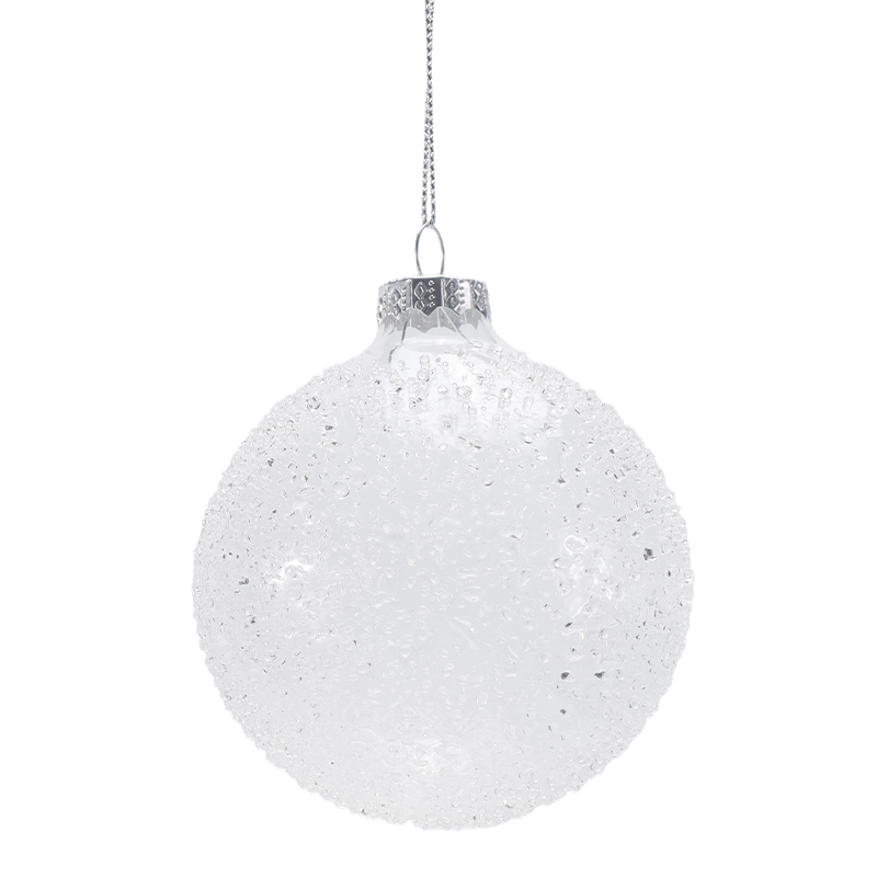 888 cm Håndblæst julekugle i glas