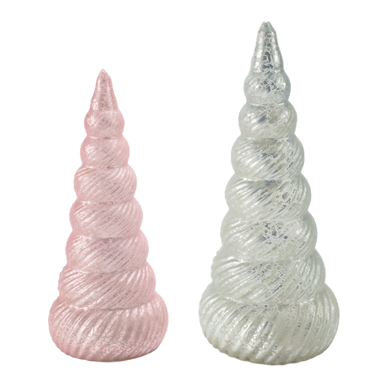 Spiral tekstureret juletræsdekoration