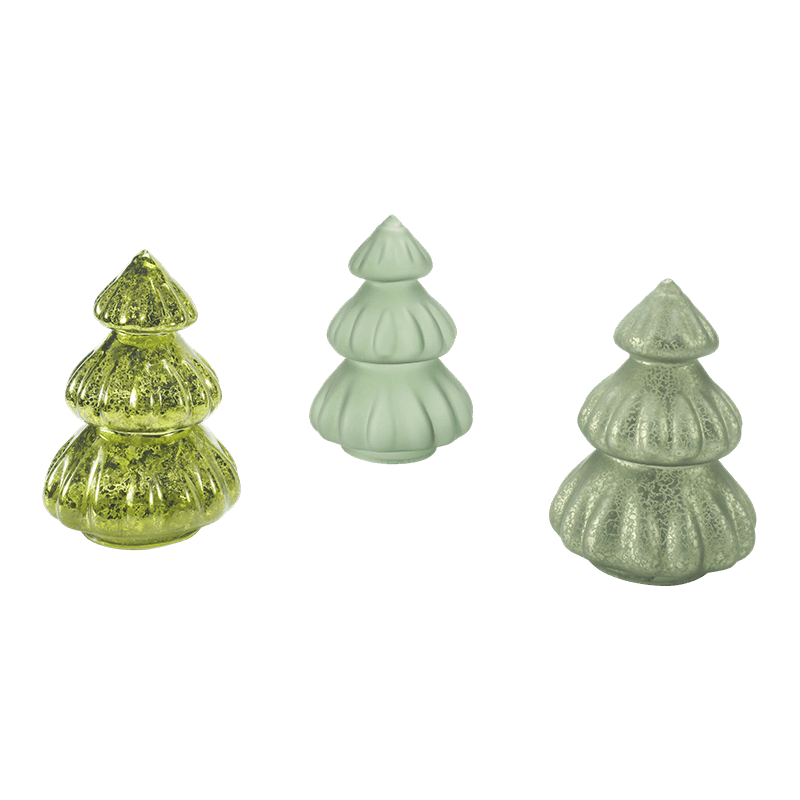 Håndblæst kviksølv glasdekor