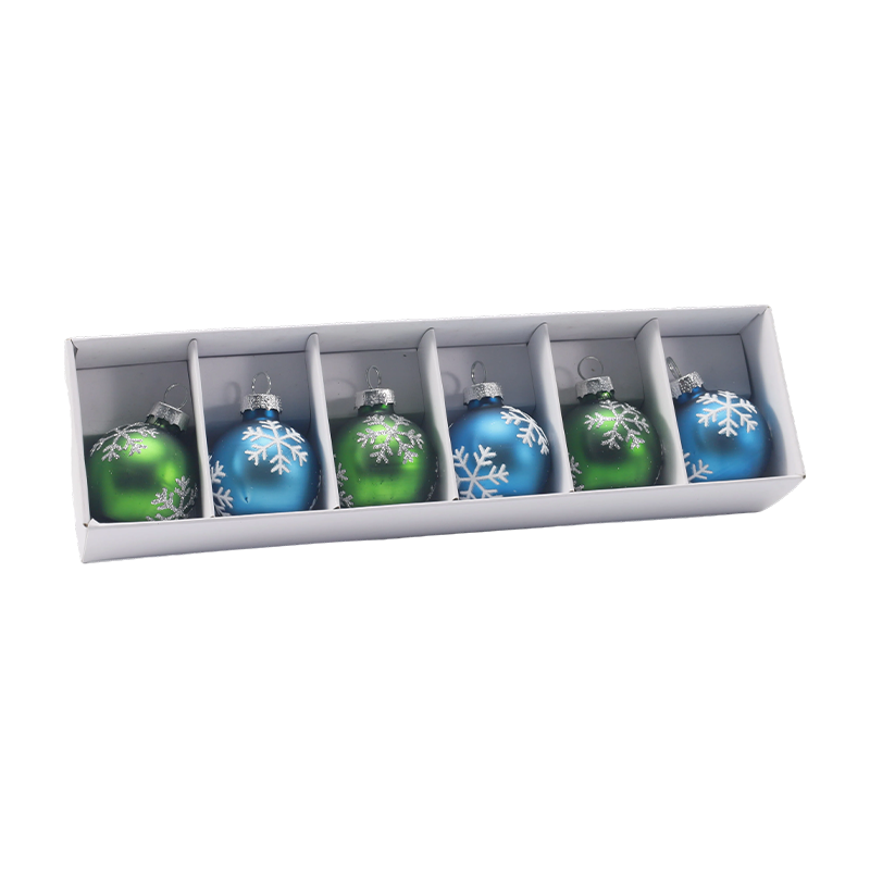 Premium glas julekugle dekorationssæt