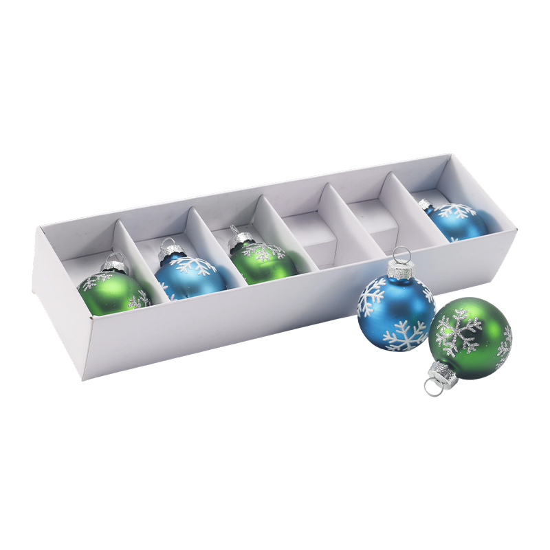 Premium glas julekugle dekorationssæt