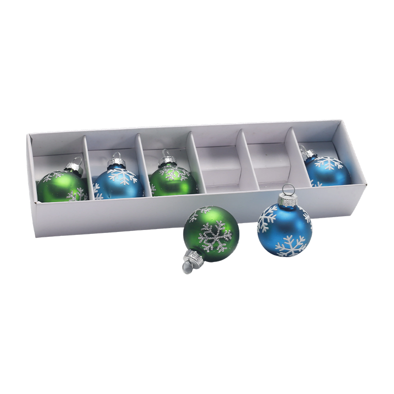 Premium glas julekugle dekorationssæt