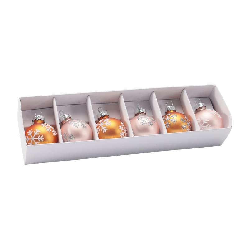 Premium glas julekugle dekorationssæt