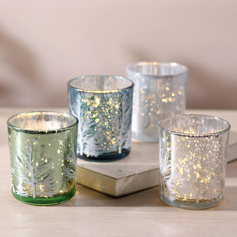 Lysestage af glas