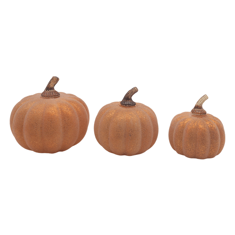 10*11,5 cm & 12*15 cm Halloween LED-glasgræskarlampe Bordpladepynt