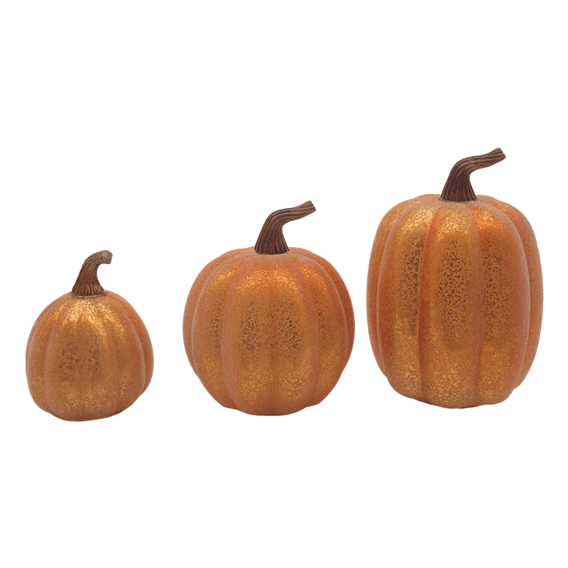 10*11,5 cm & 12*15 cm Halloween LED-glasgræskarlampe Bordpladepynt